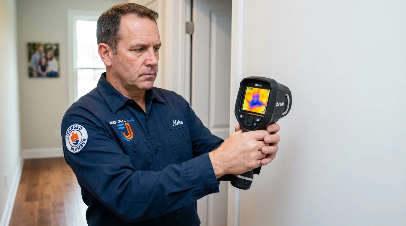 Thermal imaging leak detection by Johns Plumbing LLC in Fredonia